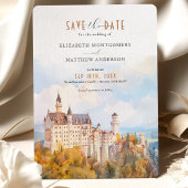 Sprookjeskasteel Neuschwanstein Save the Date Kaar Kaart