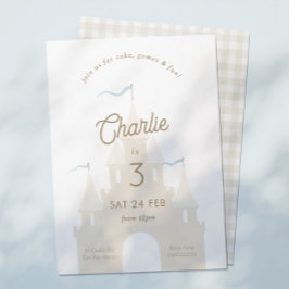 Sprookjeskasteel Prinses Prins Feest Uitnodiging