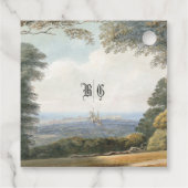  Sprookjeskasteel rustieke bos bruiloft Bedankjes Labels (Achterkant)