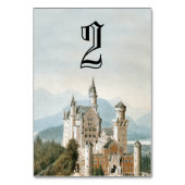  Sprookjeskasteel rustieke bos bruiloft Kaart (Achterkant)