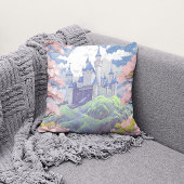 Sprookjeskasteel Spring Pastel Waterverf Kussen