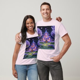 Sprookjeskasteel van het verborgen lavendelbos t-shirt