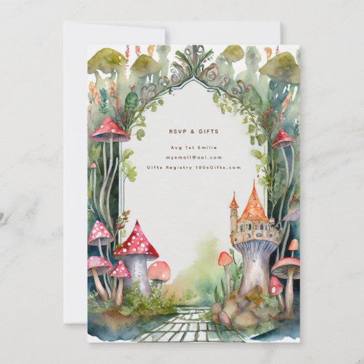 SPROOKJESKERN SPROOKJES BABYSHOWER 1E VERJAARDAG E KAART (Achterkant)