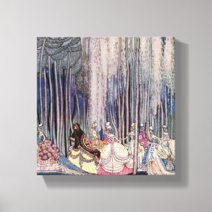 sprookjeskunst Princess Canvas Afdruk