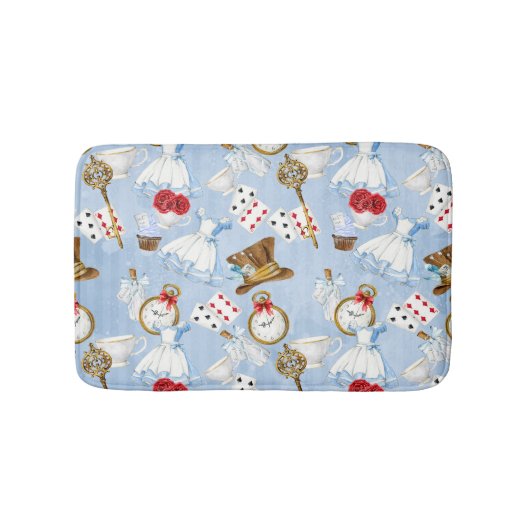 Sprookjesland Alice Pattern Badmat (Voorkant)