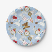 Sprookjesland Alice Pattern Papieren Bordje (Voorkant)