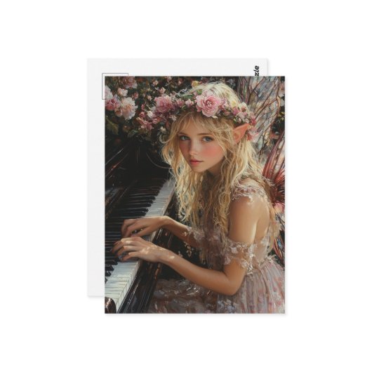 Sprookjespiano Briefkaart (Voorkant / Achterkant in situ)