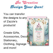 Sprookjesprinses 1e verjaardag Sprookjesachtige fe Kaart