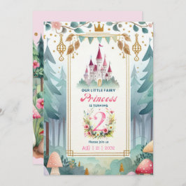 Sprookjesprinses 2e verjaardag sprookje Fairycore Kaart