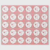 Sprookjesprinses Fairest One of All Red Gingham Cadeaupapier (Vlak)