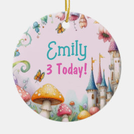 Sprookjesprinses Meisjes Verjaardag Fairycore Keramisch Ornament