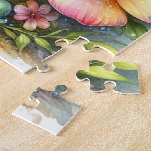 Sprookjespuzzel met sprookjeskleuren puzzel legpuzzel (Zijkant)