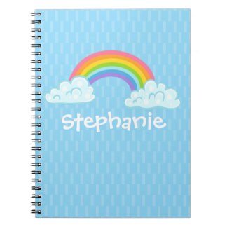 Sprookjesregenboog met op maat gemaakte naam Spira Notitieboek