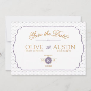Sprookjesromantische Save the Date-kaarten Date