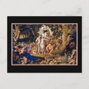 Sprookjesschilderij "Oberon en Titania" Briefkaart