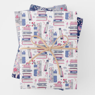 Sprookjesstapel boeken Set van drie Inpakpapier Vel