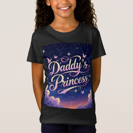Sprookjessterren Daddy's Princess T-shirt (Voorkant)