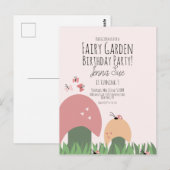 Sprookjestuin Paddenstoelen Lieveheersbeestjes Vli Briefkaart (Voorkant / Achterkant)