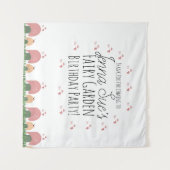 Sprookjestuin Paddenstoelen Lieveheersbeestjes Vli Wandkleed (Voorkant (horizontaal))