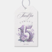 Sprookjestuin Quinceanera Lavendel/Lilac ID1030 Cadeaulabel (Voorkant)