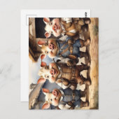 Sprookjesvarkens Briefkaart (Voorkant / Achterkant)