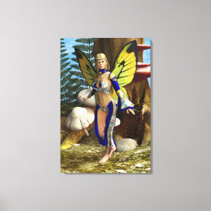 Sprookjesvlinder Canvas Afdruk