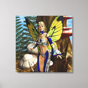 Sprookjesvlinder Canvas Afdruk