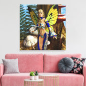 Sprookjesvlinder Canvas Afdruk (Insitu (Woonkamer))