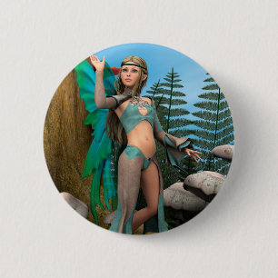 Sprookjesvlinder Ronde Button 5,7 Cm