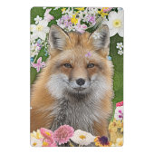 Sprookjesvos in het bloemenveld mini klembord (Achterkant)