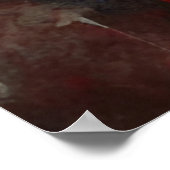 Sprookjesvrouw en een wolf poster (Hoek)