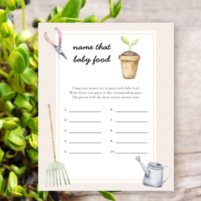 Sprout baby shower - Noem dat baby Food (Creator heeft geüpload)