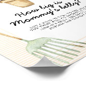 Sprout - hoe groot is het buikspel van mama poster (Hoek)