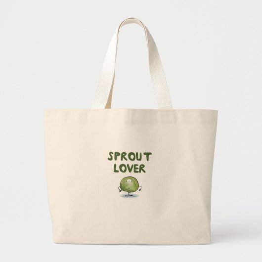SPROUTLOVER GROTE TOTE BAG (Voorkant)