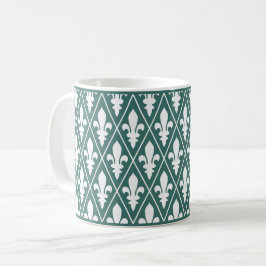 Spruce Fleur-de-Lys Lattice Koffie Mok