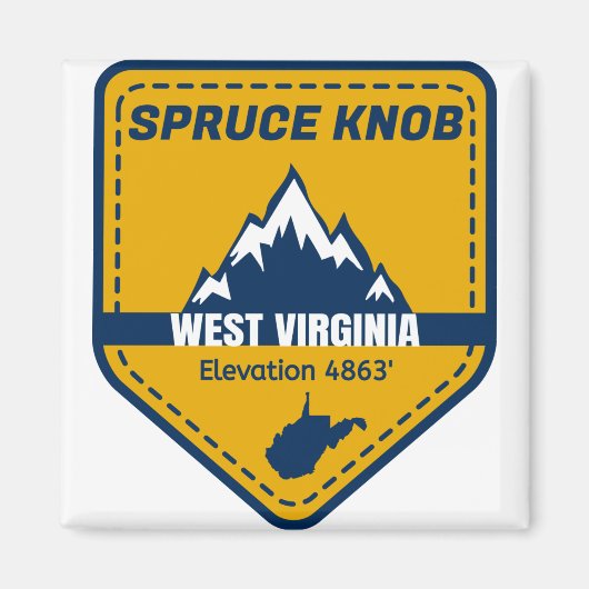 Spruce Knob West Virginia Magneet (Voorkant)