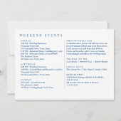 Spruce Point Maine Kaart Bruiloft Welkomstroute (Achterkant)