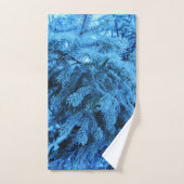 Spruce takken bedekt met sneeuw- en vorstkristalle bad handdoek (Handdoek)
