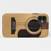 Spruce Top Acoustic Guitar Case-Mate iPhone Case (Achterkant (horizontaal))