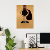 Spruce Top Acoustic Guitar Poster (Thuiskantoor)