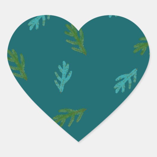 Spruce Twigs - Scent of a forest Green Hart Sticker (Voorkant)