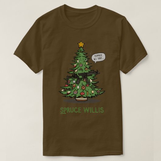 Spruce Willis Gift Halloween Day Thanksgiving Chri T-shirt (Design voorkant)