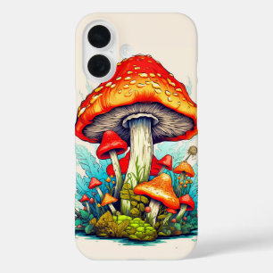 spruiten van wilde paddestoelen iPhone 16 hoesje