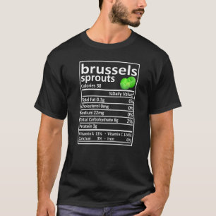 Spruitjes Voedingswaarde Feiten Dankzeggingsdag T-shirt