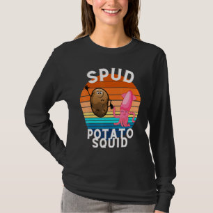 Spud-aardappel- en vierkantspootaardappelen t-shirt