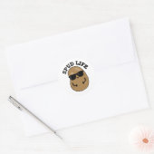 Spud Life Funny Potato Pun Ronde Sticker (Envelop)