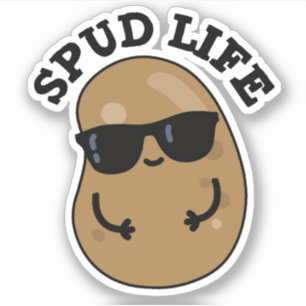 Spud Life Funny Potato Pun Sticker