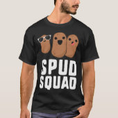 Spud Squad Funny Potato T Friend grap terug - T-shirt (Voorkant)