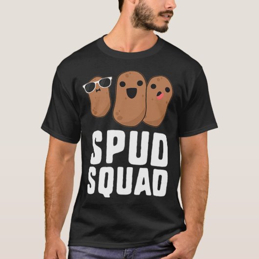 Spud Squad Funny Potato T Friend grap terug - T-shirt (Voorkant)