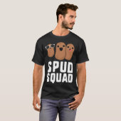 Spud Squad Funny Potato T Friend grap terug - T-shirt (Voorkant volledig)